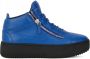 Giuseppe Zanotti Kriss leren sneakers Blauw - Thumbnail 1