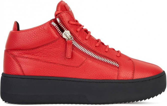 Giuseppe Zanotti Kriss leren sneakers Rood