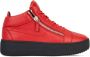 Giuseppe Zanotti Kriss leren sneakers Rood - Thumbnail 1