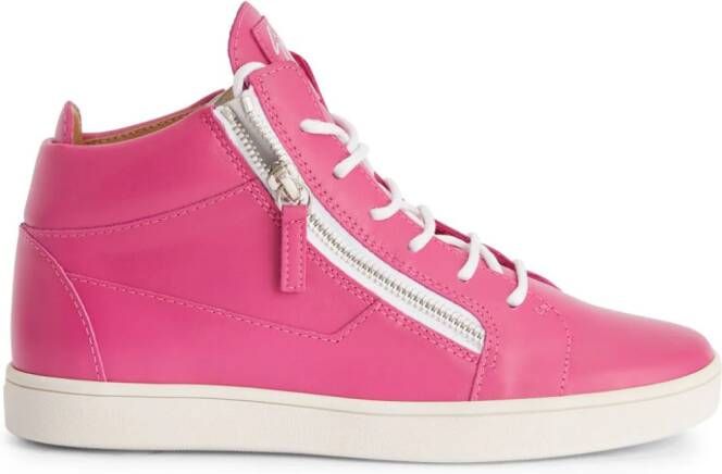 Giuseppe Zanotti Kriss high-top sneakers Roze