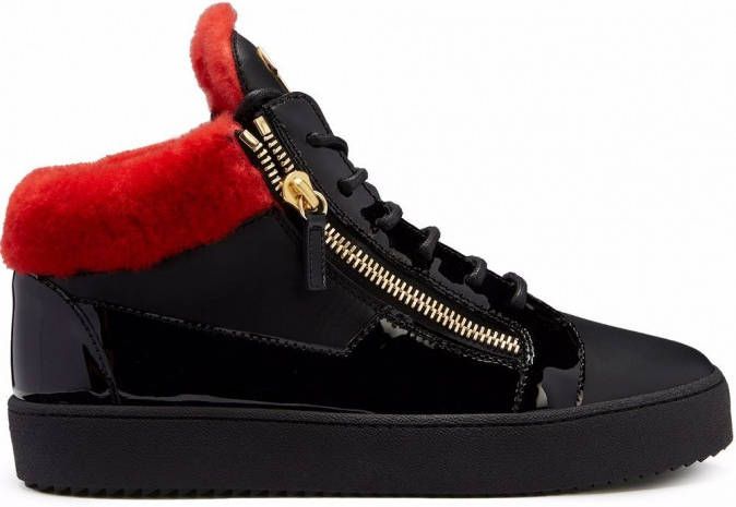 Giuseppe Zanotti Kriss leren sneakers Zwart