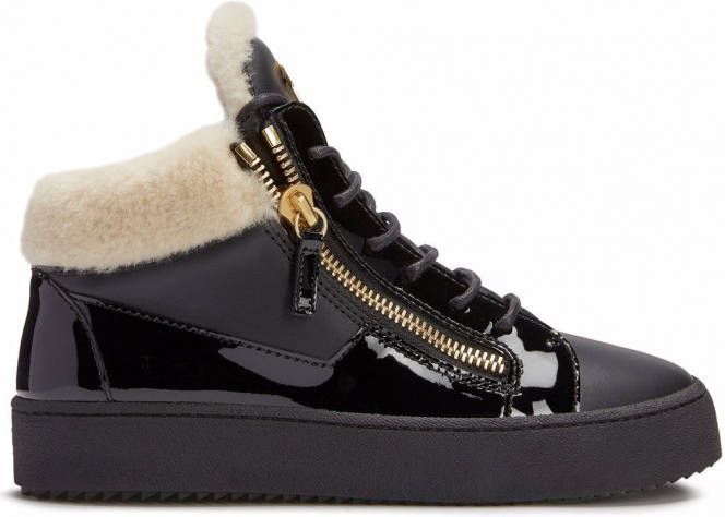 Giuseppe Zanotti Kriss leren sneakers Zwart