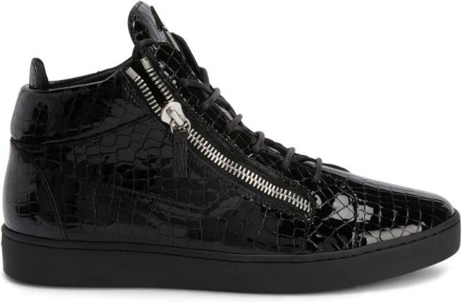 Giuseppe Zanotti Kriss leren sneakers Zwart