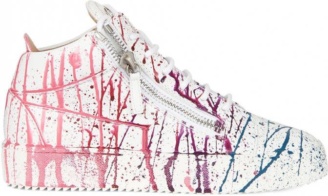 Giuseppe Zanotti Kriss mid-top sneakers Wit