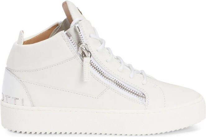 Giuseppe Zanotti Kriss mid-top sneakers Wit