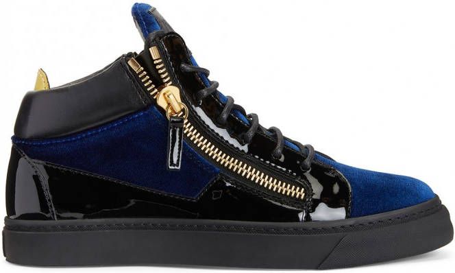 Giuseppe Zanotti Kriss sneakers met vlakken Blauw