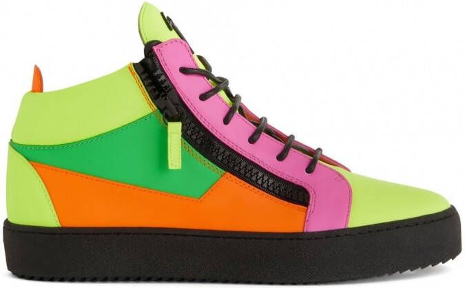 Giuseppe Zanotti Kriss sneakers met colourblocking Veelkleurig