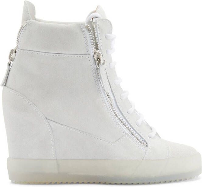 Giuseppe Zanotti Kriss sneakers met sleehak Wit