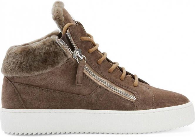 Giuseppe Zanotti Kriss Winter mid-top sneakers Bruin