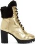 Giuseppe Zanotti Laarzen met metallic-effect Goud - Thumbnail 1