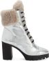 Giuseppe Zanotti Laarzen met metallic-effect Zilver - Thumbnail 1