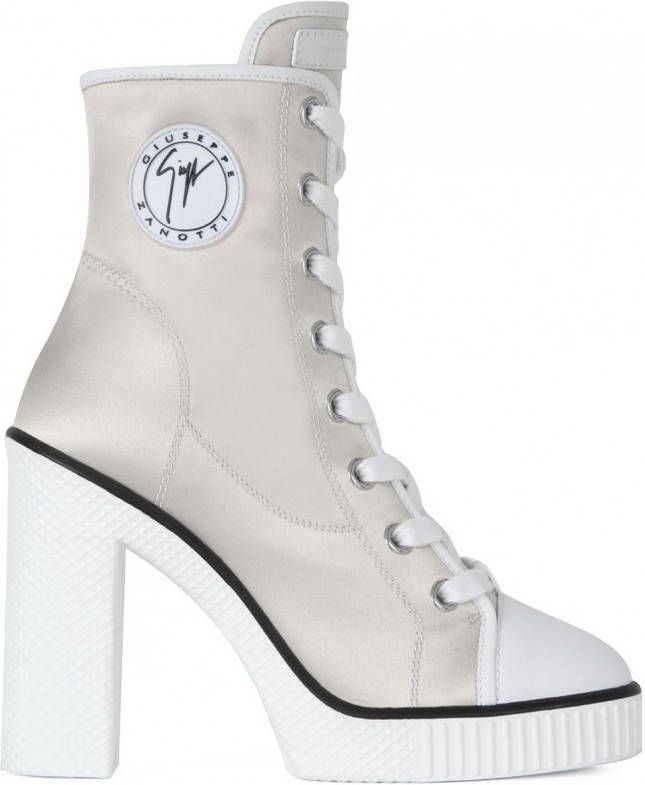 Giuseppe Zanotti Sneaker veterlaarzen Grijs - Schoenen.nl