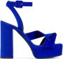 Giuseppe Zanotti Laila sandalen met plateauzool Blauw - Thumbnail 1