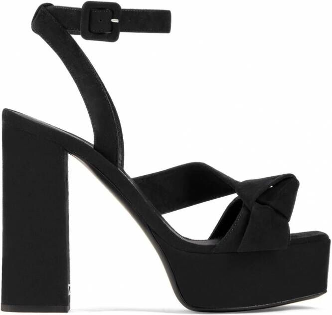 Giuseppe Zanotti Laila sandalen met plateauzool Zwart