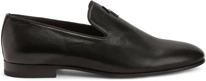 Giuseppe Zanotti Leren loafers Zwart