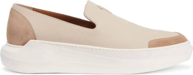 Giuseppe Zanotti Leren loafers Beige