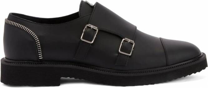 Giuseppe Zanotti Leren loafers Zwart