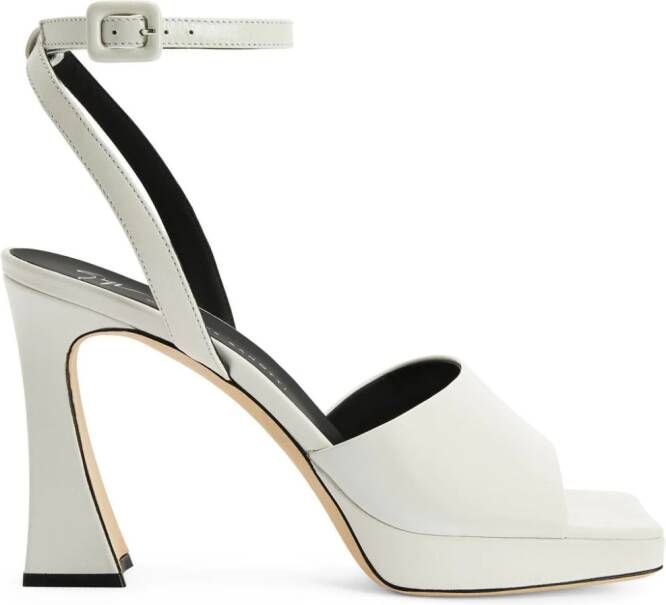 Giuseppe Zanotti Leren sandalen Wit