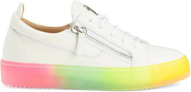 Giuseppe Zanotti Leren sneakers Wit