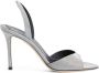 Giuseppe Zanotti Lilibeth leren slingback sandalen Zilver - Thumbnail 1