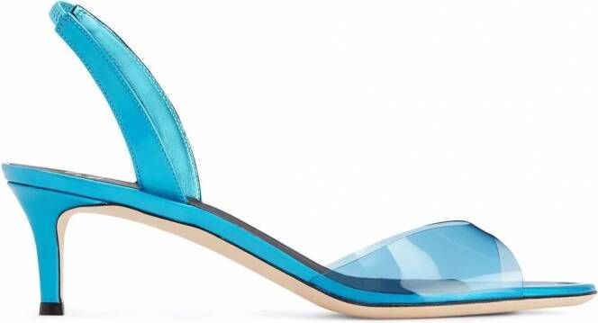 Giuseppe Zanotti Lilibeth Plexy sandalen Blauw