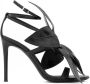 Giuseppe Zanotti Lilium stiletto sandalen verfraaid met bloemen Zwart - Thumbnail 1