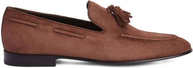 Giuseppe Zanotti Eloys loafers met kwastje Bruin