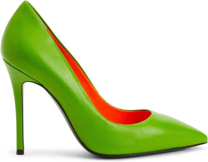 Giuseppe Zanotti Lucrezia leren pumps Groen