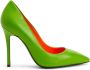 Giuseppe Zanotti Lucrezia leren pumps Groen - Thumbnail 1