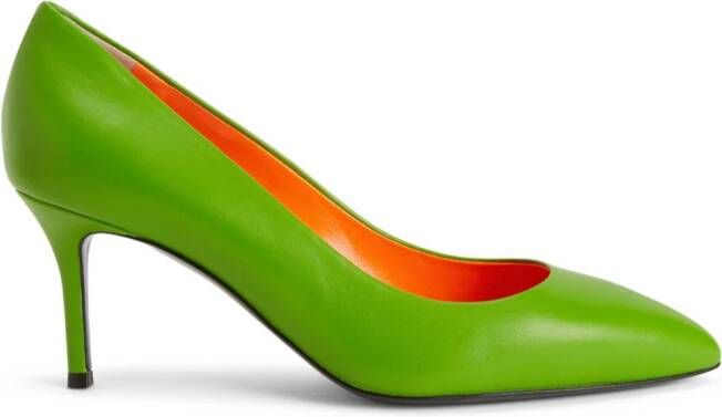 Giuseppe Zanotti Lucrezia leren pumps Groen