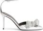 Giuseppe Zanotti Mahrtina leren sandalen Zilver - Thumbnail 1