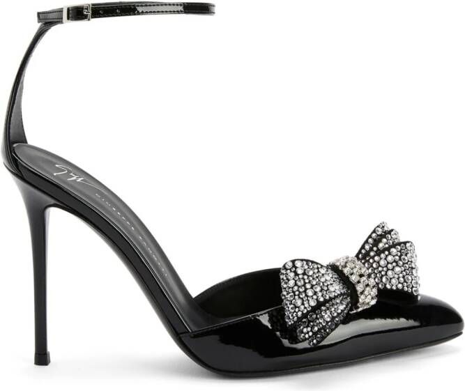 Giuseppe Zanotti Mahrtina pumps met strikdetail Zwart