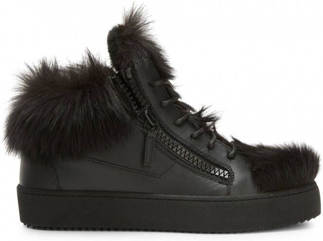 Giuseppe Zanotti Marlena Winter mid-top sneakers Zwart