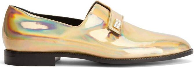 Giuseppe Zanotti Marty leren loafers Goud