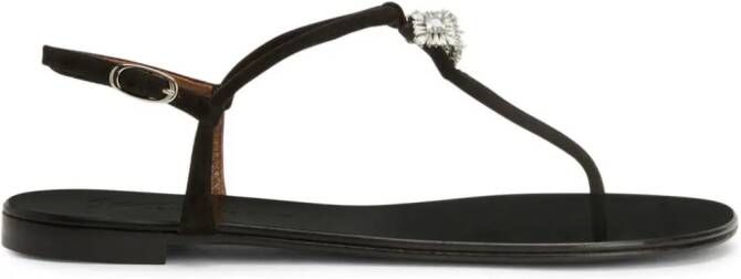 Giuseppe Zanotti Maryland sandalen verfraaid met kristal Zwart