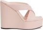 Giuseppe Zanotti Melissa muiltjes met kruisbandjes Roze - Thumbnail 1