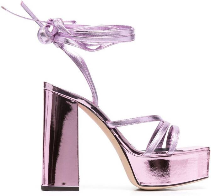 Giuseppe Zanotti Sandalen met plateauzool Roze