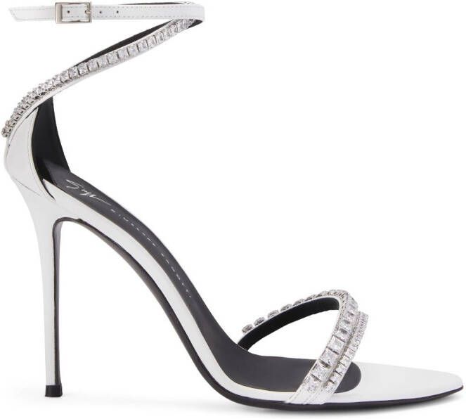 Giuseppe Zanotti Metallic sandalen Wit