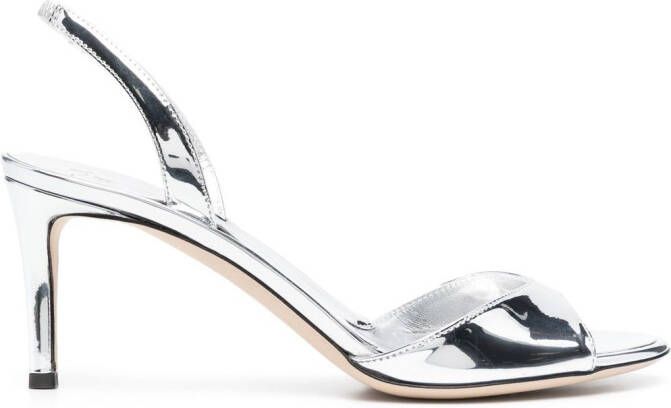 Giuseppe Zanotti Metallic stiletto's Grijs