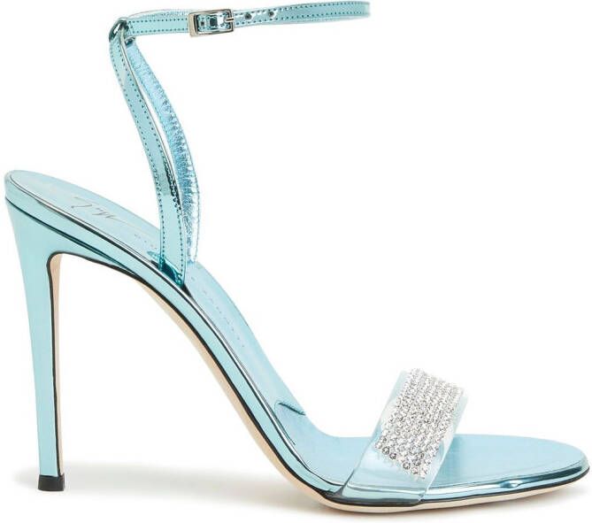 Giuseppe Zanotti Metallic sandalen Blauw