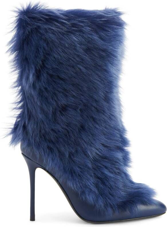 Giuseppe Zanotti Micole lammy laarzen Blauw