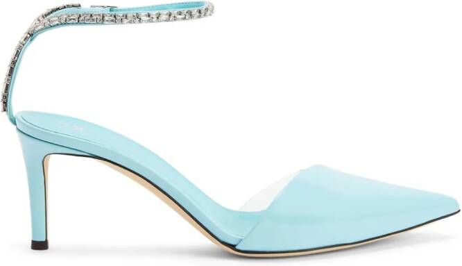 Giuseppe Zanotti Mini-jurk met paisley-print Blauw