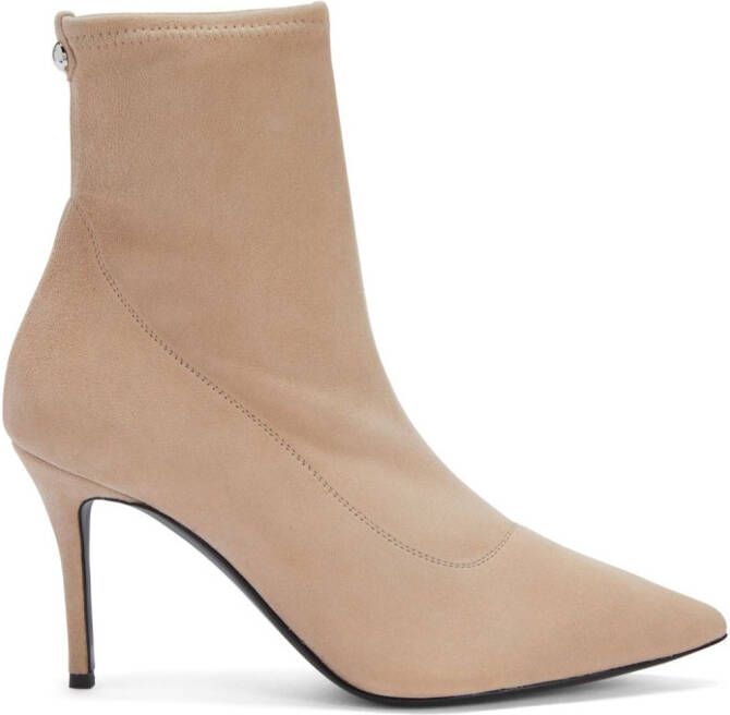 Giuseppe Zanotti Mirea suède enkellaarzen Beige