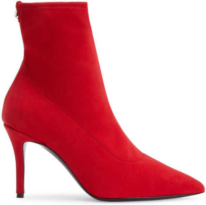 Giuseppe Zanotti Mirea laarzen met puntige neus Rood