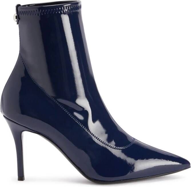 Giuseppe Zanotti Mirea leren enkellaarzen Blauw