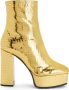 Giuseppe Zanotti Morgana laarzen met krokodillen-reliëf Goud - Thumbnail 1