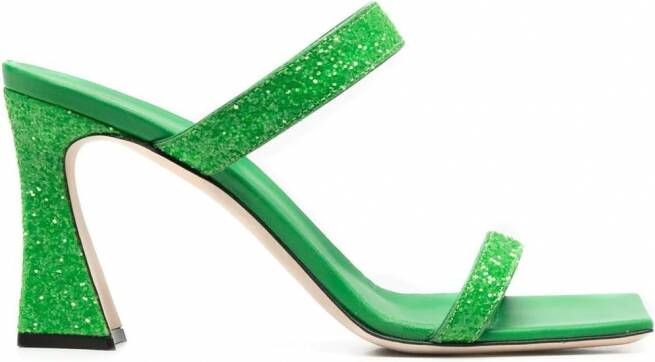 Giuseppe Zanotti Muiltjes met glitter Groen