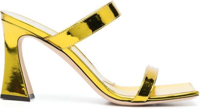 Giuseppe Zanotti Muiltjes met vierkante neus Goud