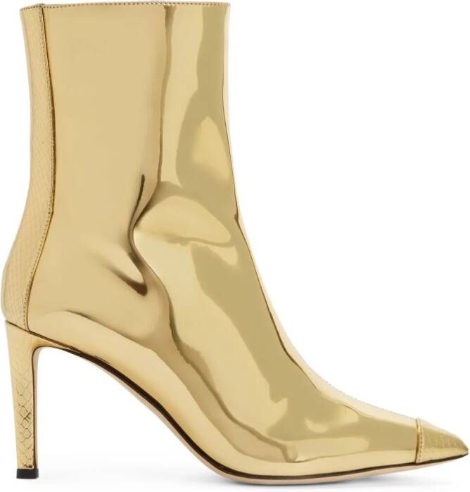 Giuseppe Zanotti Myka leren laarzen Goud