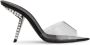 Giuseppe Zanotti Mystero 90 mm doorzichtige muiltjes Zwart - Thumbnail 1